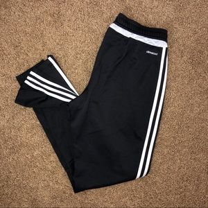 Classic black adidas joggers
